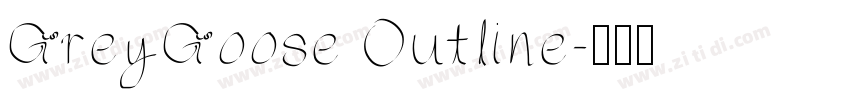 GreyGoose Outline字体转换